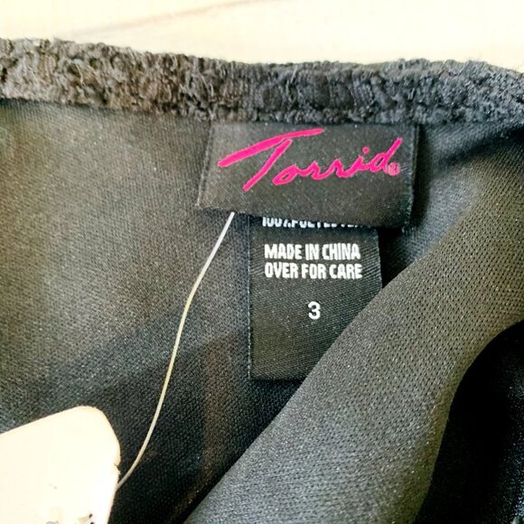 VTG NEW Torrid Kali Surplus Bubble Dress Black Lace Elastic Waist Size 3 | 3X - Picture 13 of 16